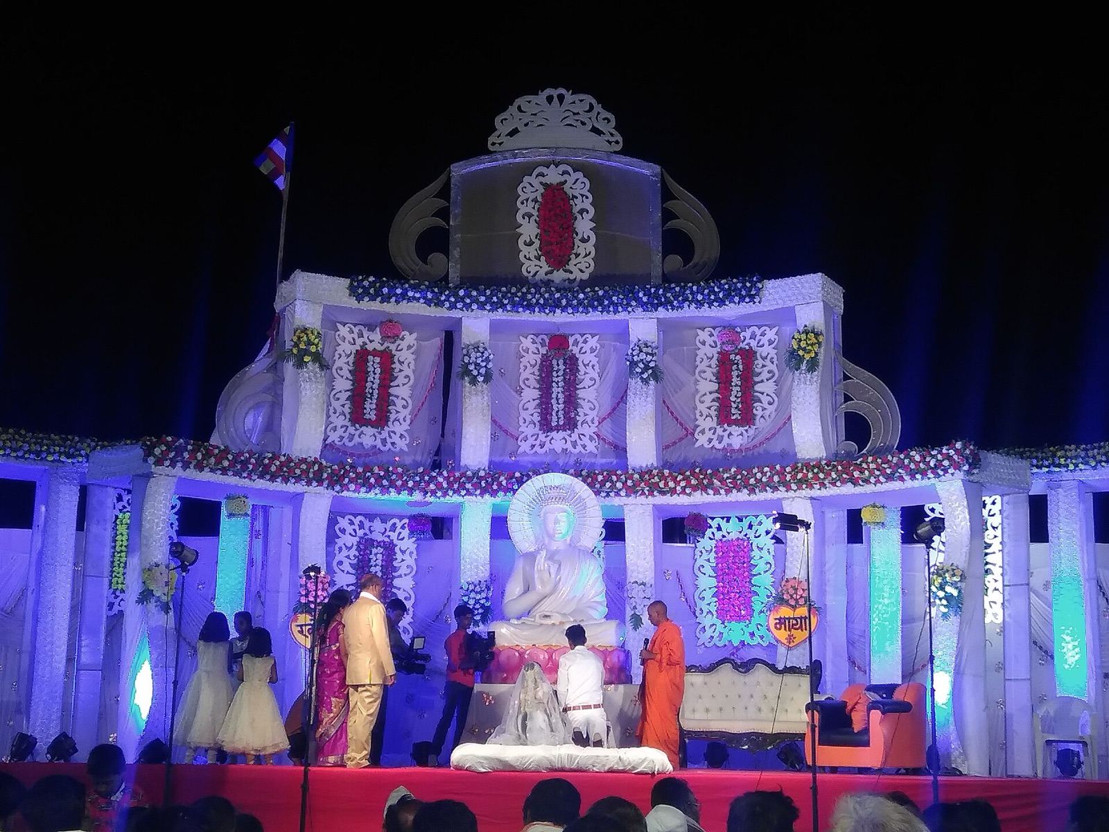A Buddhist wedding in Aurangabad, Maharashtra, in 2019.