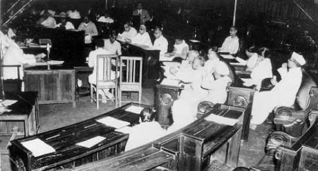 Ambedkar opening a conference on the Hindu Code Bill in New Delhi, dated 21 April 1950 on Wikimedia Commons.