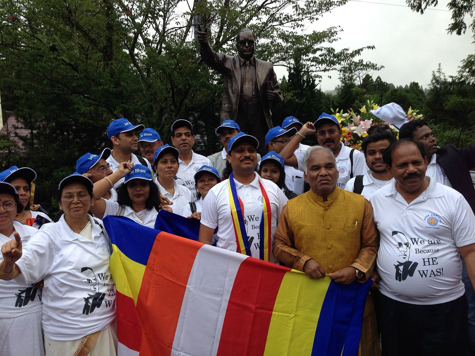 A statue of Ambedkar unveiled at Koyasan University in Japan on 10 September 2015, the day this photograph was taken.