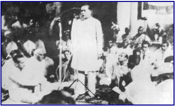 Ambedkar addressing the World Buddhist Conference in Rangoon (now Yangon, Myanmar), December 1954, with Indian envoy V. V. Giri and Savita Ambedkar present.